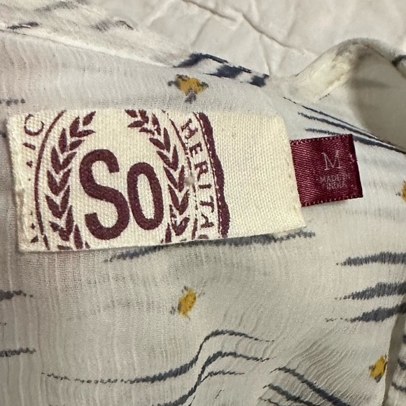 Blondie cardigan up cycle blue white oversized flowing - Picture 6 of 12